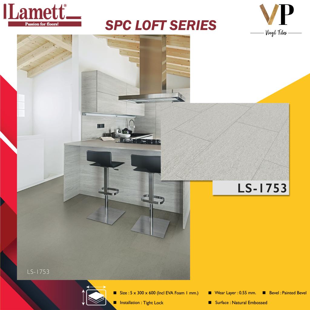 กระเบื้องไวนิล SPC Loft Series 5มม. สี LS-1753